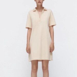ZARA Polo Collared Shirt Dress